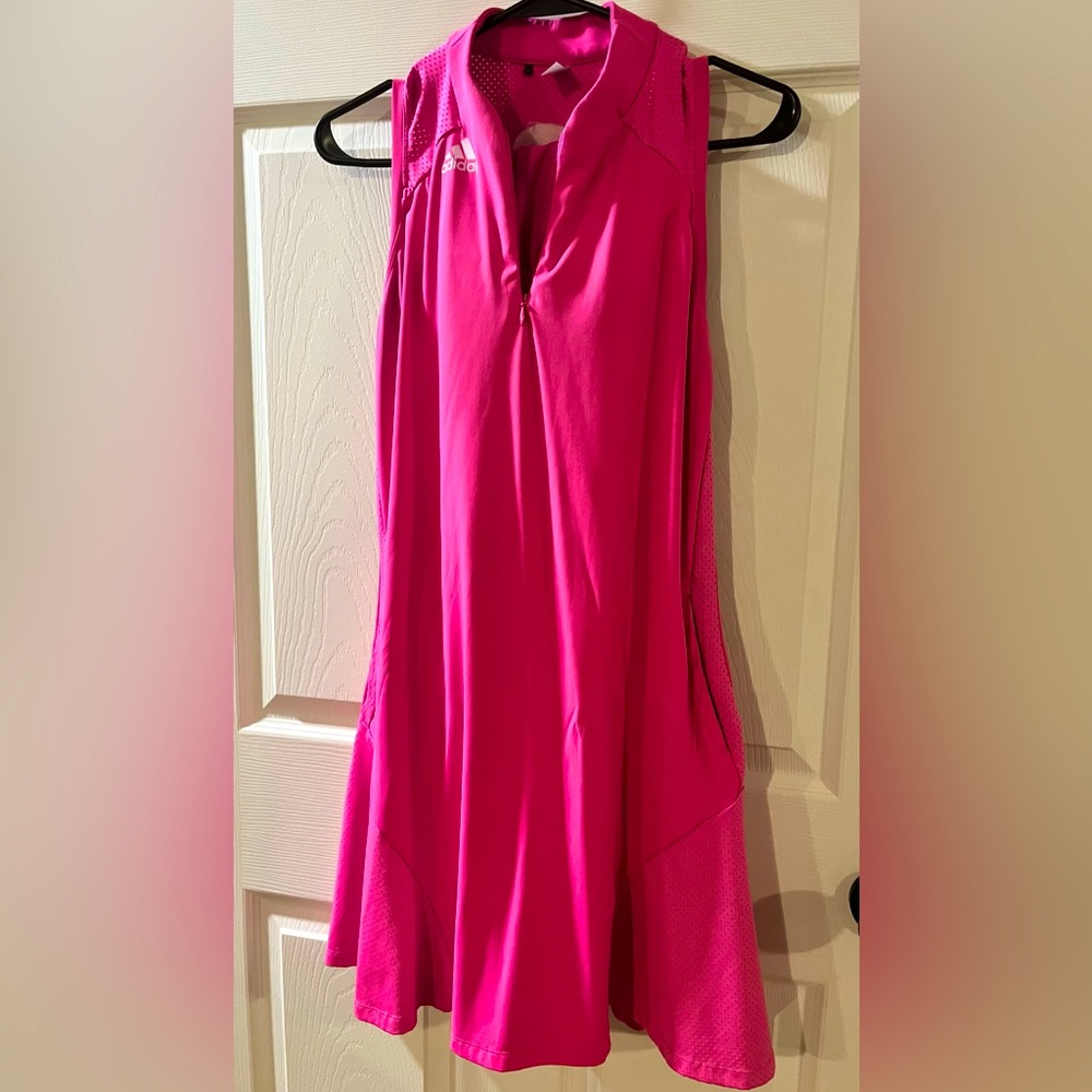 Beautiful bright Barbie pink golf dress